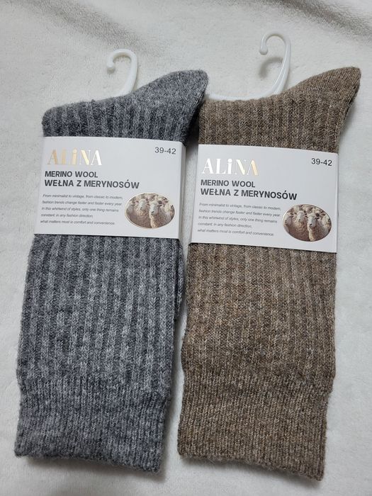 Skarpety z wełny merynosów 88%