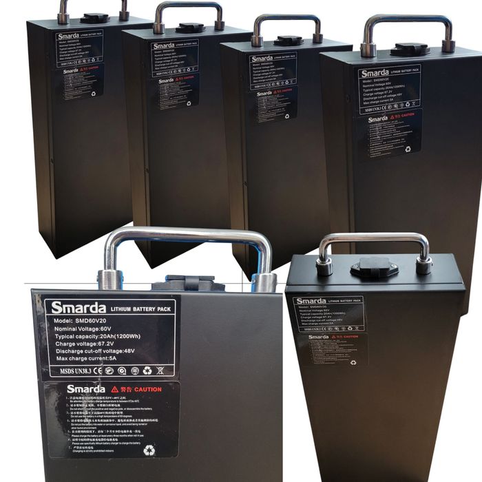 Літієвий акумулятор Smarda 2025 р. 60V 20Ah ( реаль