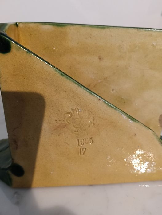 Raro Porta-cartas Bordalo Pinheiro