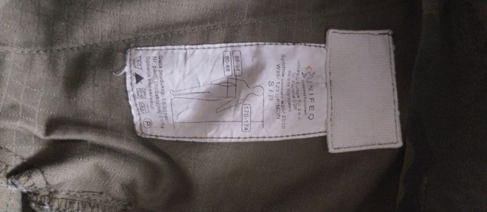 Mundur S/R wzór 123 up ,bluza + spodnie z paskiem .