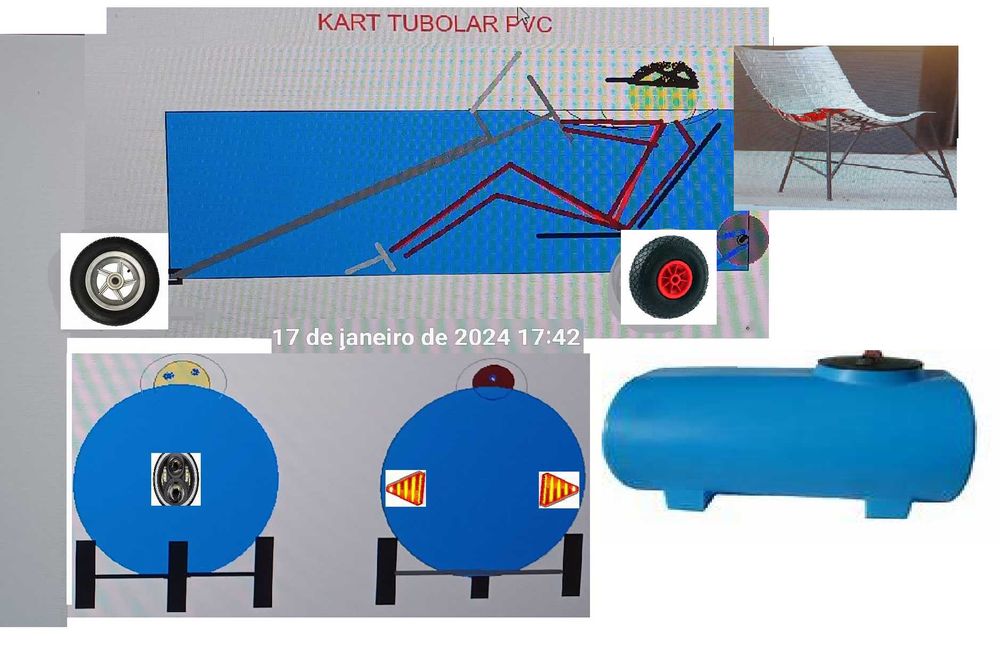 Karts ,trikes,trotis tubo pvc,chapa,alu em kit fvm