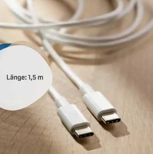 Кабель для зарядки та передачі даних USB-C до USB-C