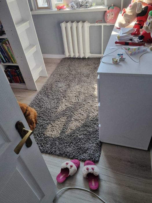 Чорний ворсистий килим Shaggy! Лахматі килими - Кращий Вибір!