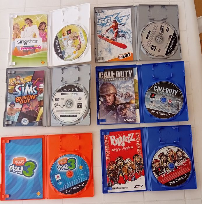 Conjunto de jogos completos para PlayStation 2