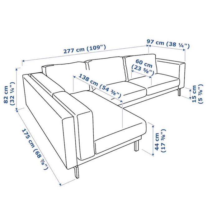 Sofá Bege  Ikea Nockeby