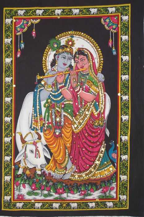 Tela com deuses hindus 80x55 cm (várias imagens)