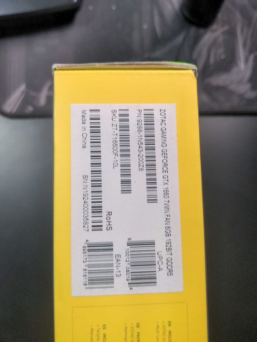 Placa gráfica Zotac NVidia GTX 1660 6GB em bom estado