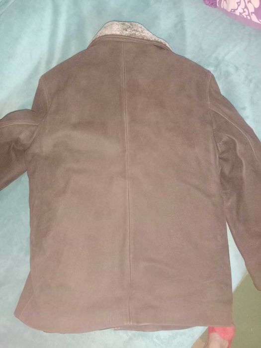 Дублянка Шоколад- два  сезони\ демі  і  зима\ натур. замша - р. 56