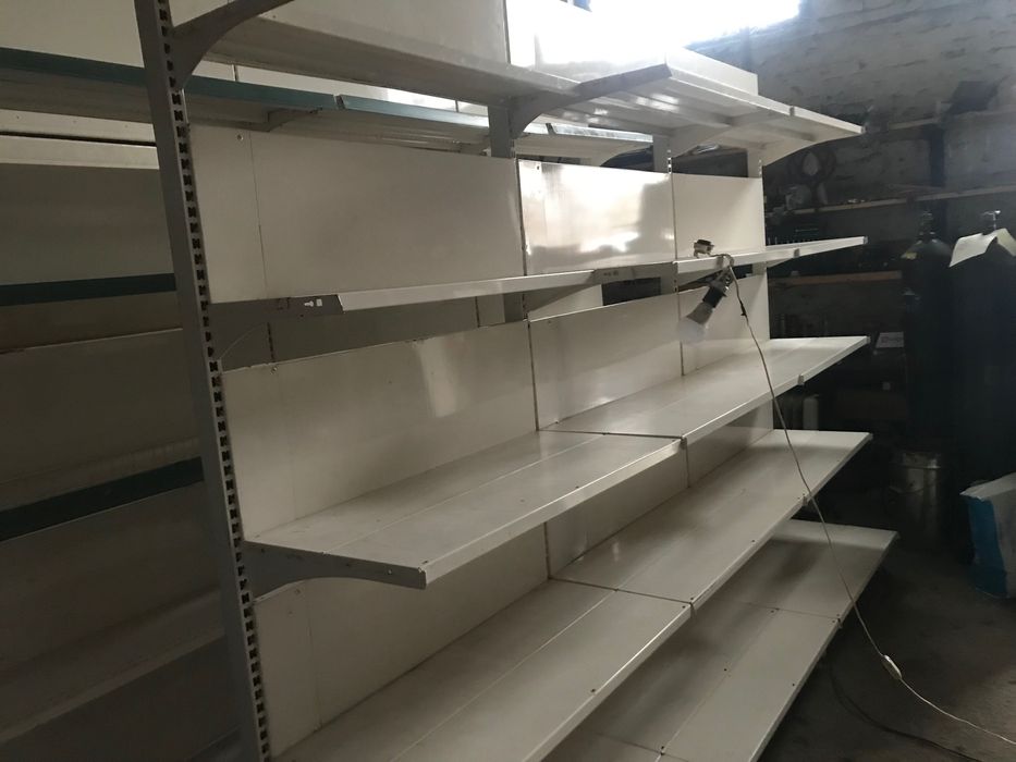 Стелажі продуктові, полиці