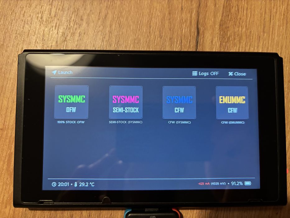 Nintendo Switch V1 CFW atmosphere