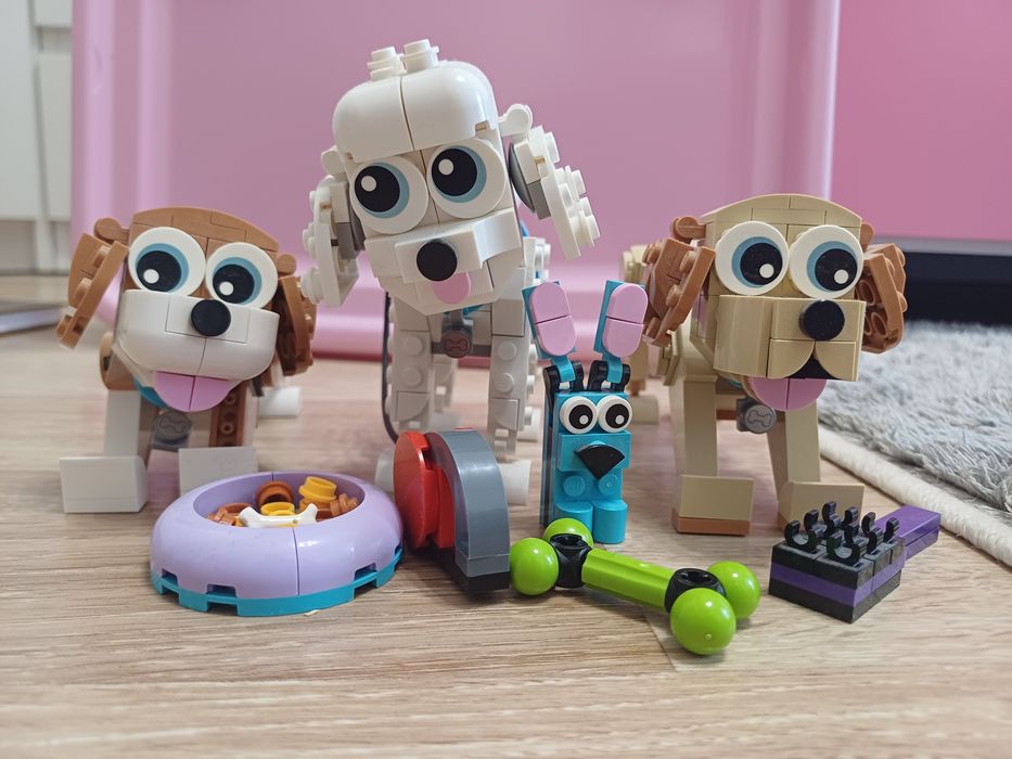 Lego creator zestaw klocków piesek Lego 3w1 urocze psy, pieski, króliczek