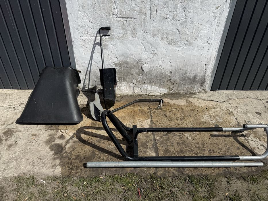 Podnośnik, wkładka mulczującą , deflektor do traktora