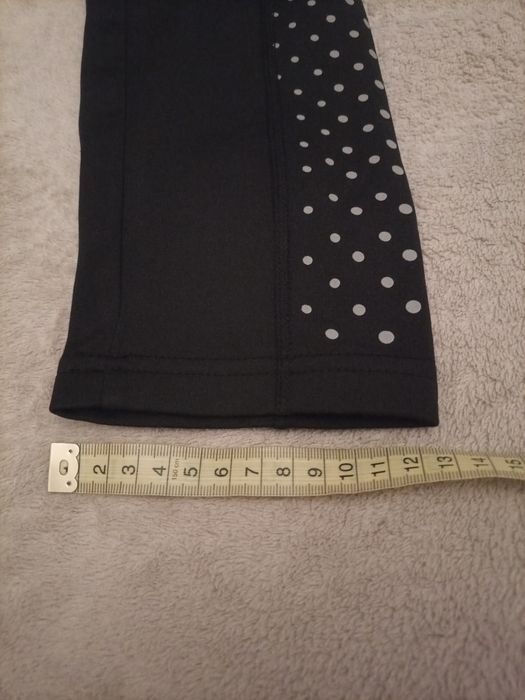 Czarne legginsy, termoaktywne, rozm. 40/42, reflective, NOWE