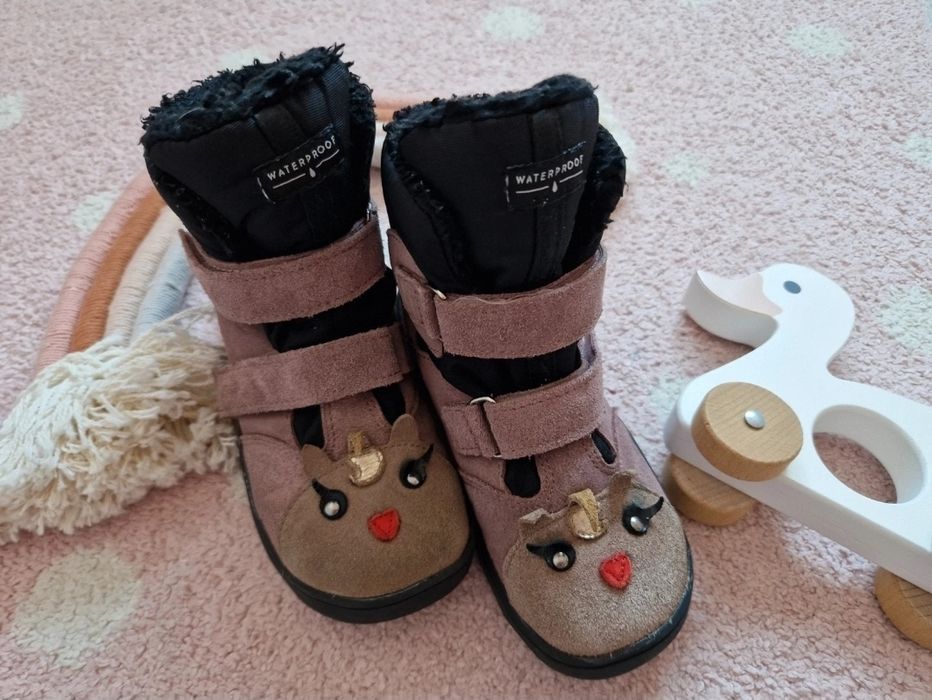 Buty zimowe kozaki śniegowce Mrugała barefoot Heli Pony 29