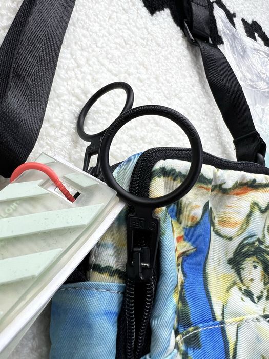 Сумка месенджер Off-White Lake Print Blue