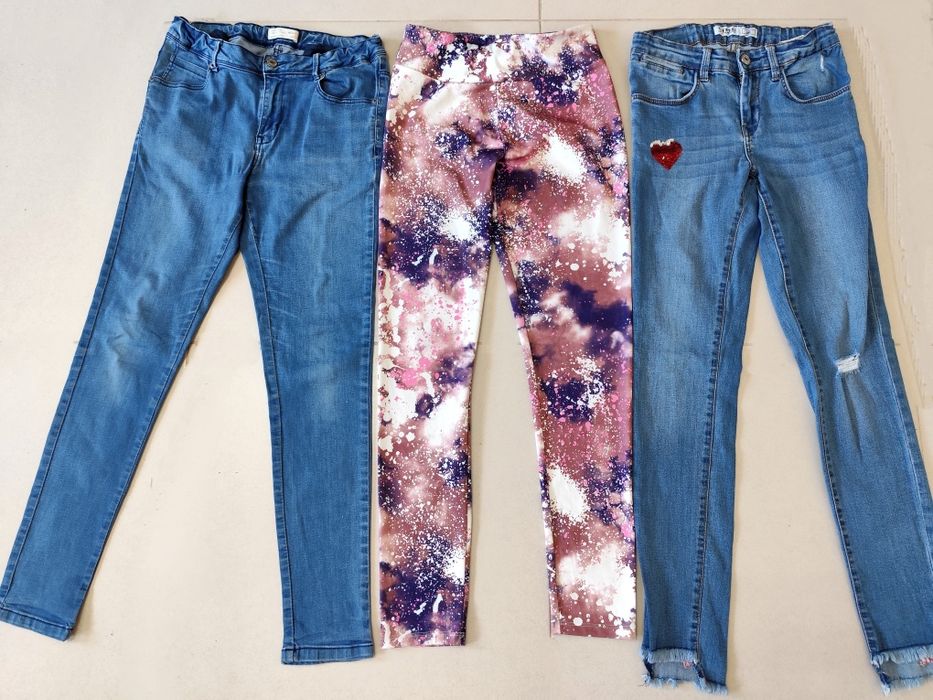 Lote de 3 Calças para Menina - Skinny Fit (13-14 anos / 164 cm)