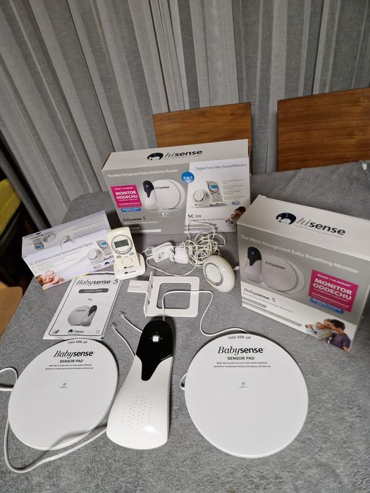 Monitor oddechu plus elektroniczna niania Hisense babysense 5