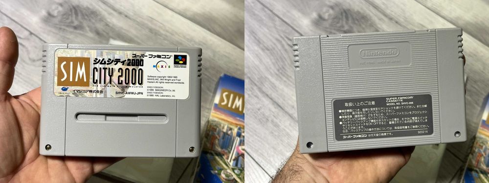 Nintendo Super Famicom - gra Sim City 2000 (SHVC-AWWJ-JPN)