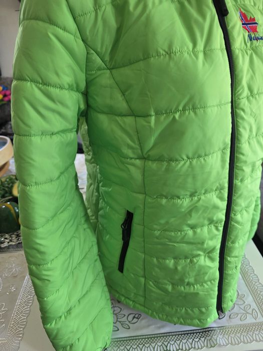 Kurtka zimowa damska Nebulus Glowfur r. 40 (L) Limonka / Stan dbb