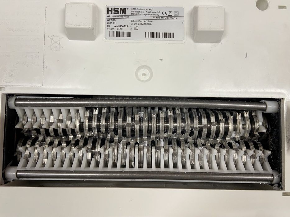 Знищувач документів (шредер) HSM Securio AF100. НА РЕМОНТ/ЗАПЧАСТИНИ