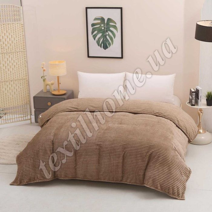 Покривало велюрове ШАРПЕЙ “Полоса” | 150×200 та 200×220 | М’яке