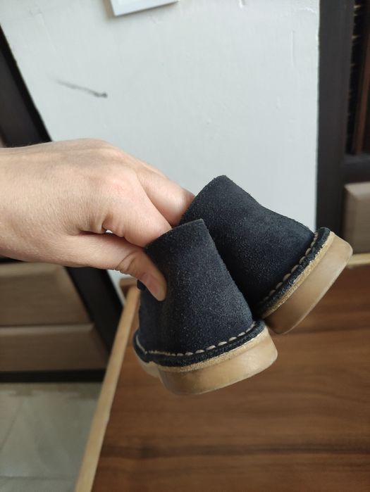 Шкіряні замшеві ботінки, напівчоботи Clarks, 25 розмір