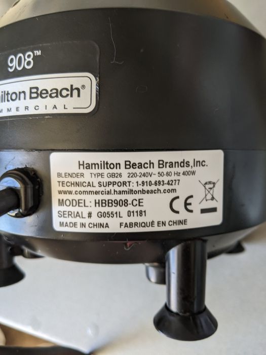 Блендер Hamilton Beach HBB908