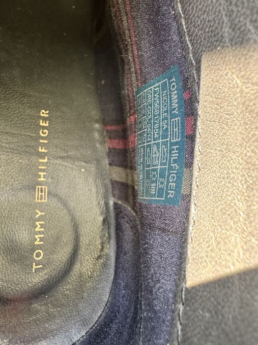Botas de pele Tommy Hilfiger