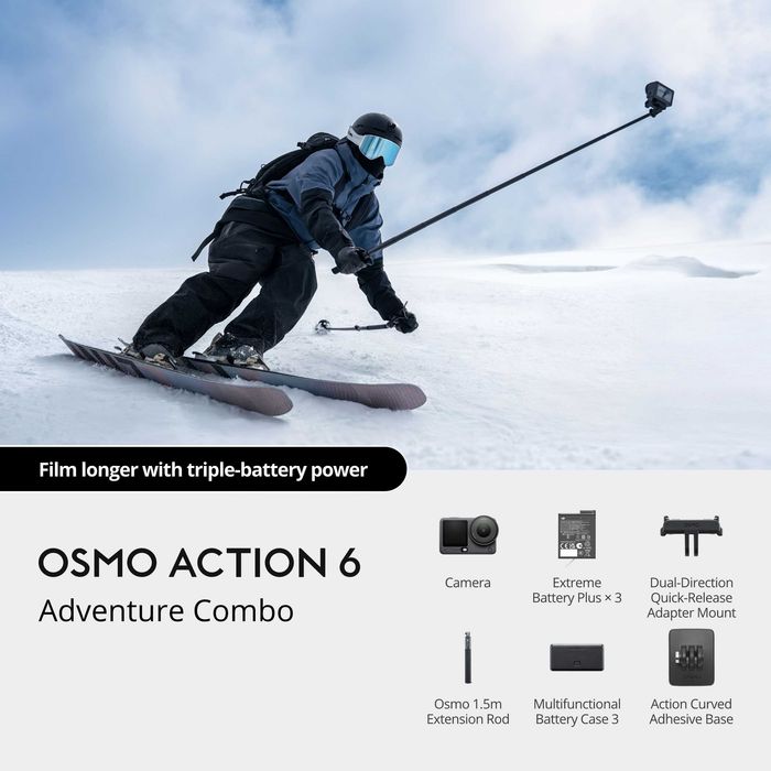 DJI Osmo Action 6 | Adventure Combo | SELADO | 3 ANOS DE GARANTIA