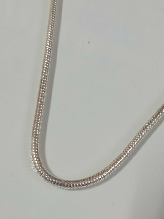 Elegancki naszyjnik łańcuszek 42 cm Splot Linka żmijka Sterling Silver 925