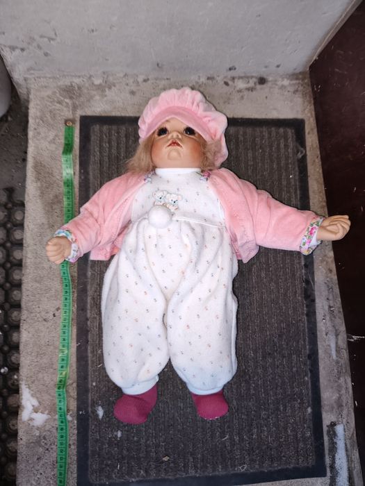 Stara vintage porcelanowa lalka ok 48 cm