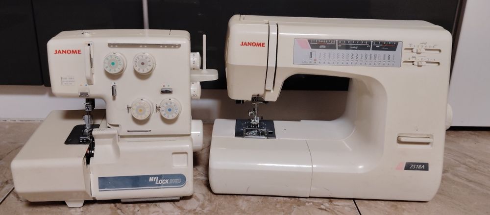 Срочно продам оверлок и швейную машину Janome