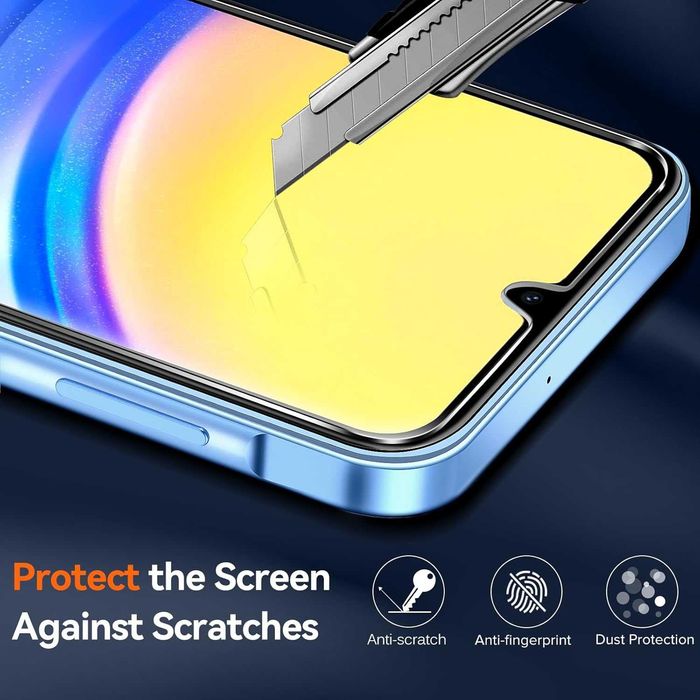 IVOLER pancrene etui do Samsung Galaxy A15 4G A15 5G 2x szkło