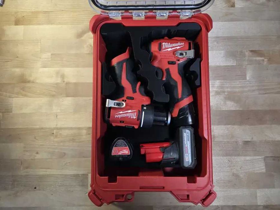 Вставка вкладиш для інструментів Milwaukee Packout Subcompact M12 (3401-20 + 3450-20) (BLDDRC-0 + BLIDRC-0)