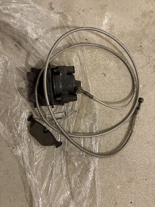 Hamulec ręczny hydrauliczny +płyta+Adapter