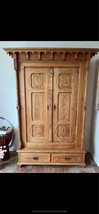 Sekretarzyk drewniany  sosnowy 105 cm