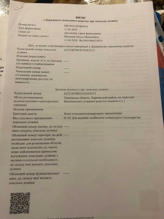 Продается ОСГ земля с. Ржавец