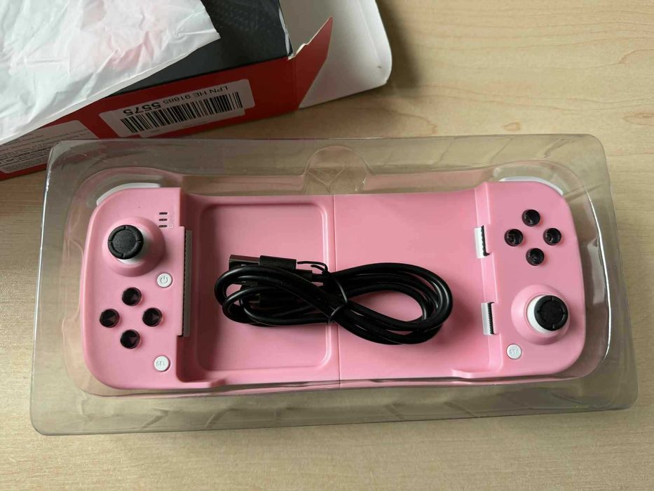 Bezprzewodowy kontroler do gier dla iOS/Android/PS4 RÓŻOWY