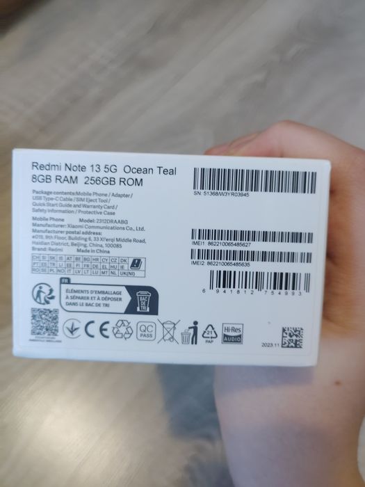 Telefon redmi 13 note 5g niebieski