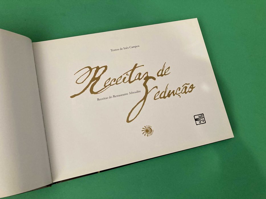 Livro Culinária Receitas de Sedução Restaurante Afreudite