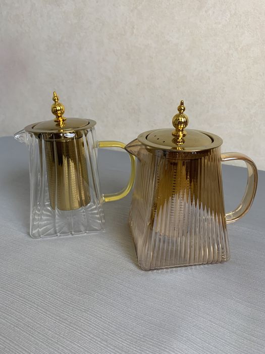 Заварник, Чайник скляний заварювальний з металевим фільтром, Чайник