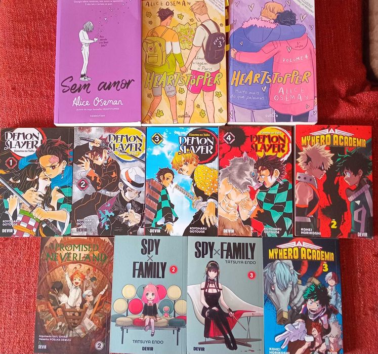 Coleção de livros Manga / Livros Fantasia ( Todos em Português )