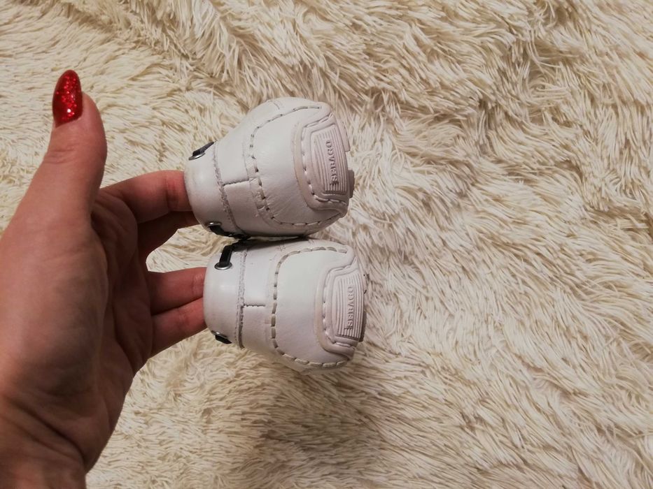 buty skórzane Sebago 38,5 białe białe mokasyny 38,5 Sebago skóra
