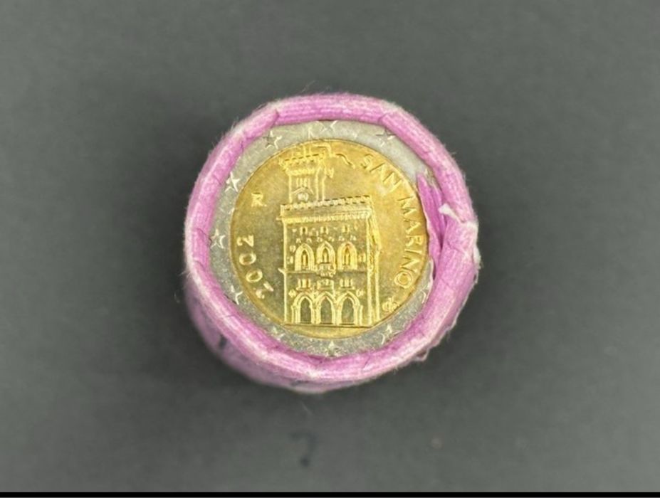 Rolo moedas de 2 euros São Marino 2002