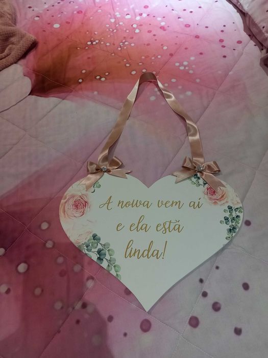 Placa de entrada noiva