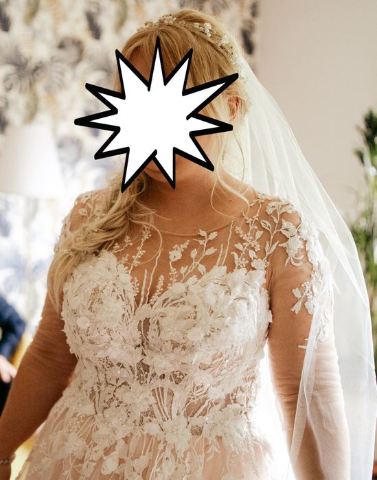 Suknia ślubna 42/44 - 158 cm wzrostu