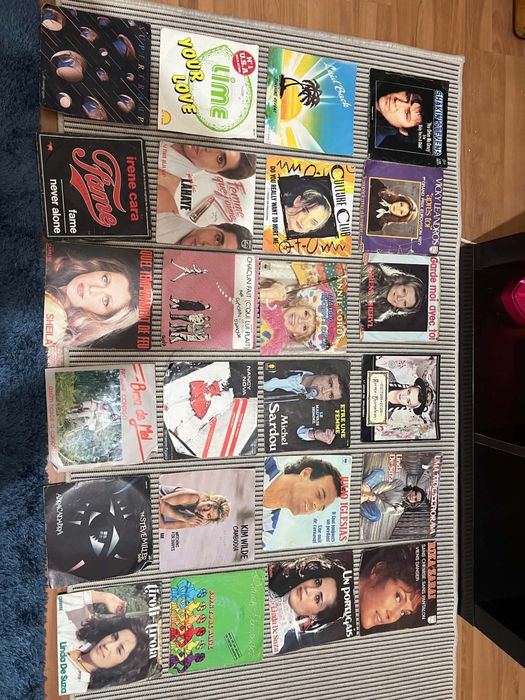 Discos vinil 100 pequenos/ grandes