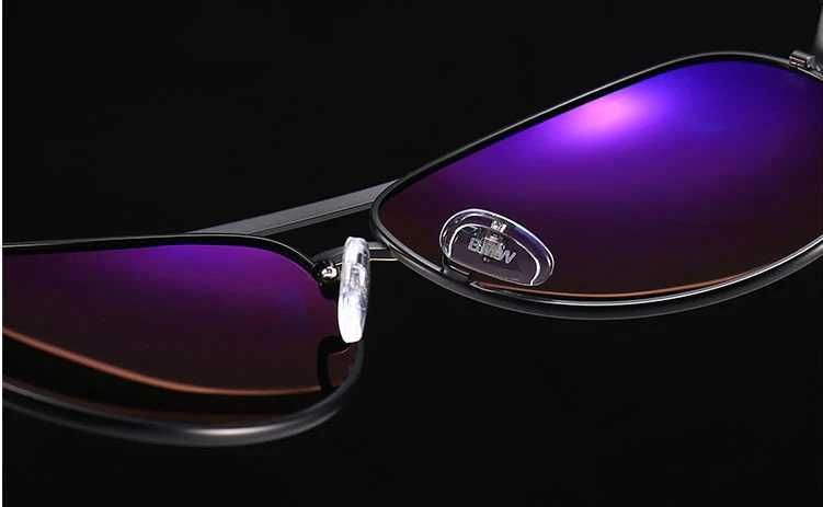 Óculos de sol BMW polarizados armação metal com borracha preto - NOVOS