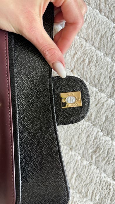 Torebka chanel black classic flop
