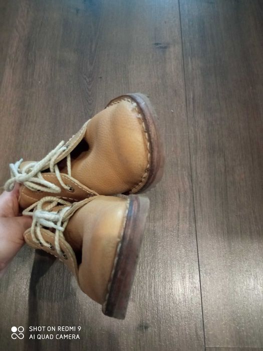 Buty skórzane 36/25 wkładka. Jasny brąz.